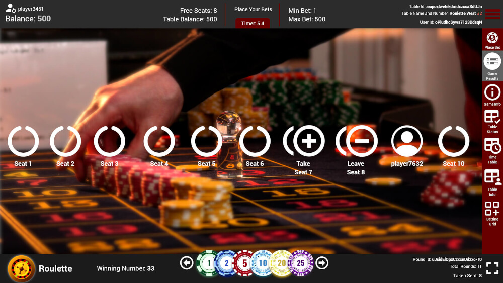 Roulette Gambling Theme: Red and Shades of Gray